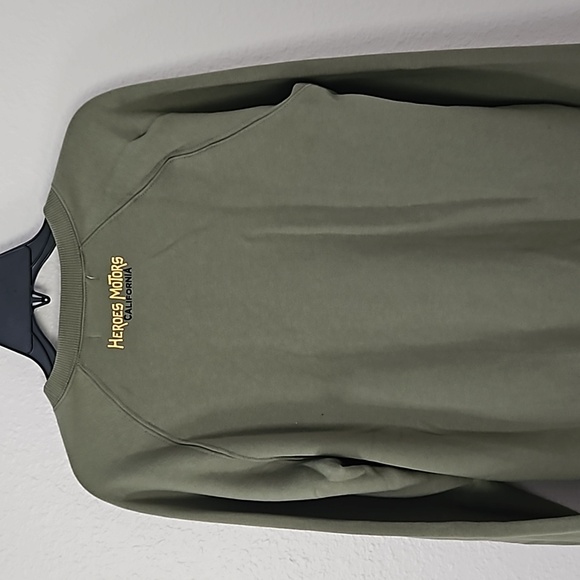 Heroes Motors Motorcycle Sweatshirt. Size Med. Unisex - Picture 7 of 11